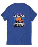 T-Shirt Αντρικό - Evolution - Color Thumbnail Μπλε Ρουά