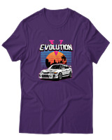 T-Shirt Αντρικό - Evolution - Color Thumbnail Σκούρο Μωβ