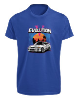 T-Shirt Fit Αντρικό - Evolution - Color Thumbnail Μπλε Ρουά