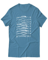 T-Shirt Unisex - Evolution Of A Car - Color Thumbnail Τιρκουάζ