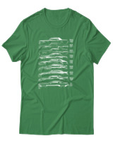 T-Shirt Unisex - Evolution Of A Car - Color Thumbnail Πράσινο