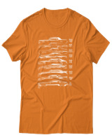 T-Shirt Unisex - Evolution Of A Car - Color Thumbnail Πορτοκαλί
