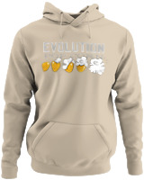 Φούτερ με κουκούλα - Evolution Pop Corn - Color Thumbnail Μπέζ