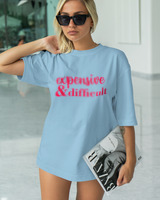 T-Shirt Classic - Expensive & Difficult - Color Thumbnail SKY BLUE