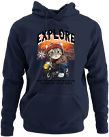 Φούτερ με κουκούλα - Explore - Color Thumbnail Navy Blue