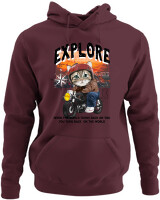 Φούτερ με κουκούλα - Explore - Color Thumbnail Marron