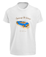 T-Shirt Fit Αντρικό - Exploring The World - Color Thumbnail 'Ασπρο