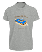 T-Shirt Fit Αντρικό - Exploring The World - Color Thumbnail Γκρι Μελανζέ