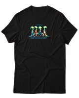 T-Shirt Αντρικό - Extraterrestrial University - Color Thumbnail Μαύρο