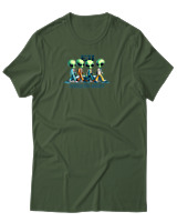 T-Shirt Αντρικό - Extraterrestrial University - Color Thumbnail Κυπαρισσί