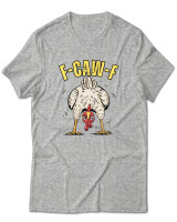 T-Shirt Unisex - F Caw F - Color Thumbnail Γκρι Μελανζέ