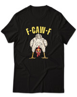 T-Shirt Unisex - F Caw F - Color Thumbnail Μαύρο