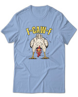 T-Shirt Unisex - F Caw F - Color Thumbnail Γαλάζιο