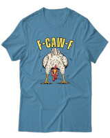 T-Shirt Unisex - F Caw F - Color Thumbnail Τιρκουάζ