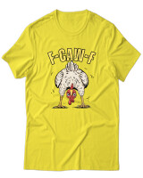 T-Shirt Unisex - F Caw F - Color Thumbnail Κίτρινο