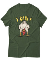 T-Shirt Unisex - F Caw F - Color Thumbnail Κυπαρισσί