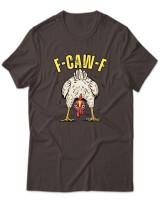 T-Shirt Unisex - F Caw F - Color Thumbnail Καφέ