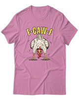T-Shirt Unisex - F Caw F - Color Thumbnail Ροζ