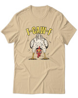 T-Shirt Unisex - F Caw F - Color Thumbnail Μπεζ