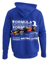 Φούτερ με κουκούλα - F1 Car Max Verstappen - Color Thumbnail Μπλε Ρουά