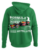 Φούτερ με κουκούλα - F1 Car Max Verstappen - Color Thumbnail Kelly Green