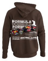 Φούτερ με κουκούλα - F1 Car Max Verstappen - Color Thumbnail Καφέ