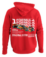Φούτερ με κουκούλα Αντρικό - F1 Norris - Color Thumbnail Κόκκινο