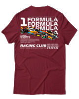 T-Shirt Unisex - F1 Norris - Color Thumbnail Σκούρο Κόκκινο