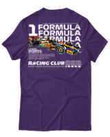 T-Shirt Unisex - F1 Norris - Color Thumbnail Σκούρο Μωβ