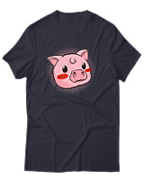 T-Shirt Αντρικό - Face Pig - Color Thumbnail Σκούρο Μπλε