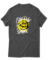 T-Shirt Αντρικό - Fake Smile - Color Thumbnail Ανθρακί