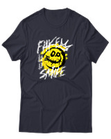 T-Shirt Αντρικό - Fake Smile - Color Thumbnail Σκούρο Μπλε