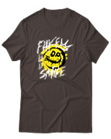 T-Shirt Αντρικό - Fake Smile - Color Thumbnail Καφέ