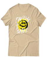 T-Shirt Αντρικό - Fake Smile - Color Thumbnail Μπεζ