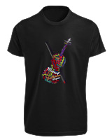 T-Shirt Fit Αντρικό - Famous Musicians - Color Thumbnail Μαύρο