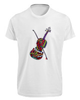 T-Shirt Fit Αντρικό - Famous Musicians - Color Thumbnail 'Ασπρο