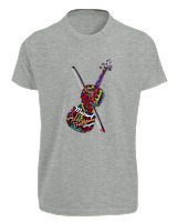 T-Shirt Fit Αντρικό - Famous Musicians - Color Thumbnail Γκρι Μελανζέ