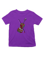 T-Shirt  Παιδικό - Famous Musicians - Color Thumbnail Σκούρο Μωβ