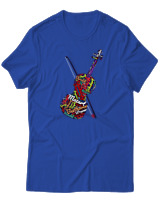 T-Shirt  Γυναικείο - Famous Musicians - Color Thumbnail Μπλέ Ρουά