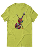 T-Shirt  Γυναικείο - Famous Musicians - Color Thumbnail Λαχανί