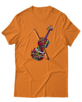 T-Shirt  Γυναικείο - Famous Musicians - Color Thumbnail Πορτοκαλί