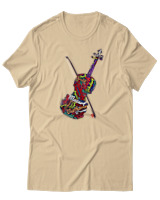 T-Shirt  Γυναικείο - Famous Musicians - Color Thumbnail Μπέζ