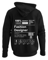 Φούτερ με κουκούλα - Fashion Designer - Color Thumbnail Μαύρο
