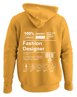 Φούτερ με κουκούλα - Fashion Designer - Color Thumbnail Κίτρινο Χρυσό