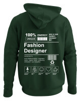 Φούτερ με κουκούλα - Fashion Designer - Color Thumbnail Κυπαρισσί