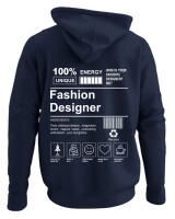 Φούτερ με κουκούλα - Fashion Designer - Color Thumbnail Navy Blue