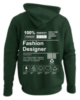 Φούτερ με κουκούλα - Fashion Designer - Color Thumbnail Κυπαρισσί