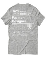 T-Shirt Αντρικό - Fashion Designer - Color Thumbnail Γκρι Μελανζέ