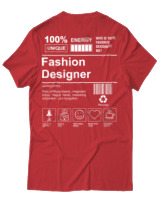T-Shirt Αντρικό - Fashion Designer - Color Thumbnail Κόκκινο