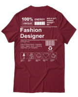 T-Shirt Αντρικό - Fashion Designer - Color Thumbnail Σκούρο Κόκκινο